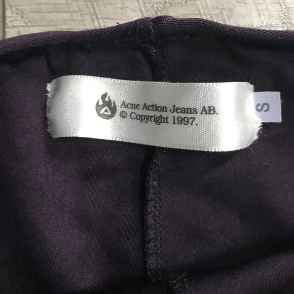 ACNE Shiny Spandex Stirrup Leggings - Picture 7 of 8